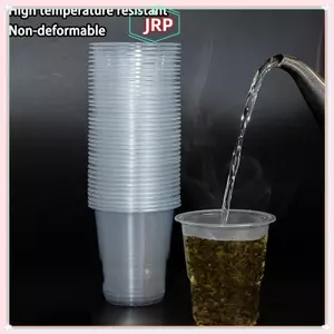 JRP Ly nhựa chịu nhiệt độ cao dùng một lần Cốc uống nước dày trong suốt gia đình JRP