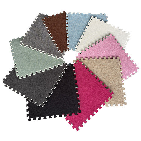 🌟Bốn Mùa Vải Lanh Cotton Thảm Phòng Ngủ Khâu Xốp Sàn Thảm Phòng Khách Thảm Cắt Hoàn Toàn TP64