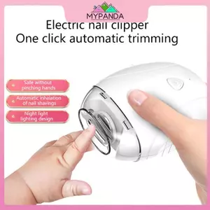 Máy cắt móng tay di động MYPANDA Máy cắt móng tay bằng điện có đèn Máy cắt móng tay đánh bóng Máy cắt móng tay với 3 tốc độ có thể điều chỉnh.