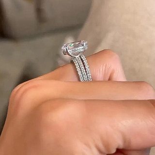 Bộ ba nhẫn bạc S925 zircon - Trang sức thời trang, đơn giản, phù hợp làm quà tặng cho nữ