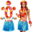 SY3 Hawaii Carnival Đảng Váy Cỏ Bộ Hula Dance Trang Phục Người Lớn Trẻ Em Mẫu Giáo Trình Diễn Sân Khấu YS3