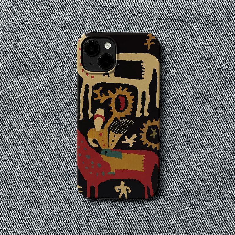Ốp Điện Thoại Totem Horse QYJS Thích Hợp Cho IPhone 17 AIR XR 11 13 14 15 16 ProMax XSMAX 12 PRO 7 8 PLUS Phim Cứng Bóng Retro