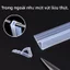 Ron Dán Kính 3M Chuyên Dụng 10mm,Silicone Trong Suốt Chống ồn Chống Bụi,Dẻo Dai Không Biến Dạng,Dán Cửa Kính Nhà Tắm