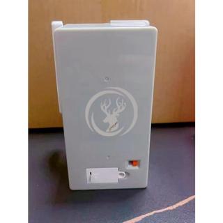 Tủ lạnh hai cửa Mini bật sáng Tủ lạnh nhà búp bê tỷ lệ 1: 12, Mô hình thiết bị nhà bếp thu nhỏ LED
