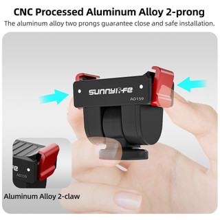Dành Cho DJI Osmo Pocket 4 / 3 Bộ Chuyển Đổi Phát Hành Nhanh 1 / 4 "Lỗ Ren 180 ° Túi mở rộng có thể điều chỉnh 4 phụ kiện