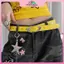 MYPANDA Mùa hè Dopamine Lemon Yellow Women 's Belt Trend Thắt lưng đơn giản Subculture Y2K Belt Punch Free Belt.