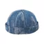 Mũ Docker PYCOU, Mũ Skullcap không vành có thể điều chỉnh bằng Cotton, Mũ dưa thông thường thoáng khí chống gió thời trang Hip Hop