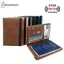 Cheenm Nam Nữ RFID Vintage Kinh Doanh Hộ Chiếu Có Giá Đỡ Đa Năng ID Da PU Ví Phụ Kiện Du Lịch VN
