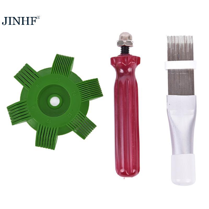 JINHF Mới Sang Trọng Tản Nhiệt Vây Lược Làm Sạch A / C Condenser Cuộn Dây Bàn Chải Condenser HOT