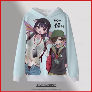 YB1 Những Nguy Hiểm Trong Trái Tim Tôi Áo Dài Tay Unisex Cosplay Top Casaul 3D Áo Anna Kyoutarou Oversize Pullove