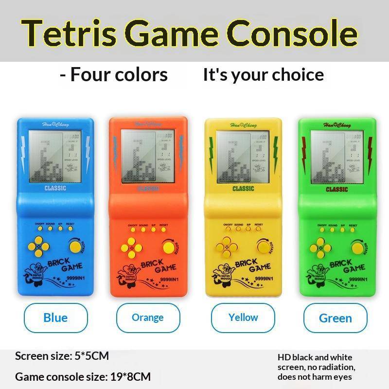 JINHF Classic Retro Máy Chơi Game Cầm Tay 3.5 Inch Tetris Chơi Cho Trẻ Em Xếp Hình Đồ Chơi Chơi Chơi Game Hoàn Hảo Cho Quà Tặng Giáo Dục HOT