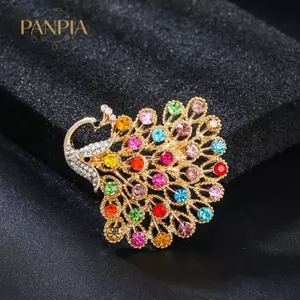 PNPIA- Áo Trâm Cài Peaco Thiết Kế Nữ Nhiều Màu Sắc Kim Cương Giả Pin Cho Đầm Quà Tặng Thời Trang Thường Ngày Hoặc Trang Trọng