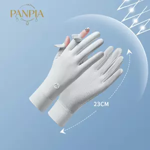 PNPIA- 1 Cặp Găng Tay Nữ Ice Silk Siêu Mỏng Chống Tia UV Cho Hoạt Động Ngoài Trời Mùa Hè
