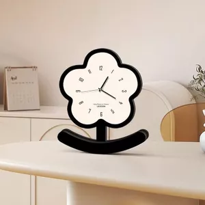 Hoa Hoạt Hình Sáng Tạo Đồng Hồ Phòng Khách Để Bàn Thủ Công Đồ Trang Trí Giá Trị Cao Đồng Hồ Trang Trí Phòng Ngủ Đầu Giường Tắt Tiếng