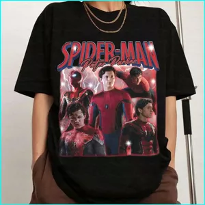 SY3 Người Nhện Thương Hiệu Ngày Mới Thoải Mái Mềm Mại Siêu Anh Hùng Áo Thun Mùa Hè Tay Ngắn Áo tee YS3