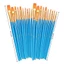 GETVOW 20 Chiếc Bàn Chải Sơn Xanh, Nhiều Kích Thước Đầu Cực Xanh Bàn Chải Nghệ Thuật Cực Gỗ, Sợi nylon Cao Cấp Tay Cầm Gỗ Vẽ Đường Mịn Có Thể Vẽ Bàn Chải Dây Nylon