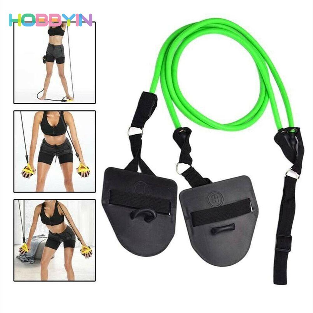 HOBBYIN 20-60LBS Dây kháng lực Huấn luyện viên sức mạnh cánh tay Dây kéo căng Cánh tay bơi lội