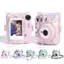 Luckyew Cho Fujifilm Instax Mini 12 Vỏ Máy Ảnh Trong Suốt Bảo Vệ Mang Theo Túi Có Dây Đeo Vai Túi Bảo Quản TQ
