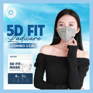 Elastic-strap Antibacterial Thick Medical Face Masks 5D LadiCare