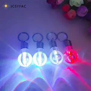 JCSYFAC Mới Lạ Chiếu Sáng Mini Bóng Đèn LED Móc Khóa Vòng Chìa Khóa Chiếu Sáng Hoạt Hình Xe Chìa Khóa Đèn Mặt Dây Chuyền Chìa Khóa Fob Quà Tặng Giáng Sinh Mới