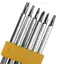 JCSYFAC 7 Chiếc Tua Vít Từ Tính Hình Đặc Biệt An Ninh Tamper Chống Khoan Mũi Lầu Năm Góc Torx Tua Vít Bit Đầu Phẳng Dụng Cụ Cầm Tay Mới