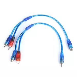 JCSYFAC 1 RCA Nam Sang Nữ Bộ Chia Âm Thanh Nổi Y Adapter Cáp Đầu Nối Dây Mới