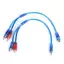 JCSYFAC 1 RCA Nam Sang Nữ Bộ Chia Âm Thanh Nổi Y Adapter Cáp Đầu Nối Dây Mới