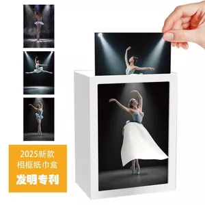 Váy bay múa ba lê Cô gái Hộp đựng khăn giấy sáng tạo Trang trí máy tính để bàn