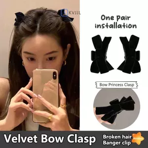 1 Chiếc Nơ Ngọt Ngào Tóc Nhỏ Vuốt Kẹp Tóc Công Chúa Nhung Nơ Kẹp Tóc Móng Vuốt Mũ Bé Gái Phụ Kiện Tóc Hàn Quốc Mới