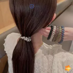 4 / 10 CÁI Dây buộc tóc chấm bi dừa nho chất lượng cao Hàn Quốc Dây buộc tóc tươi và đa năng Phụ kiện tóc mới