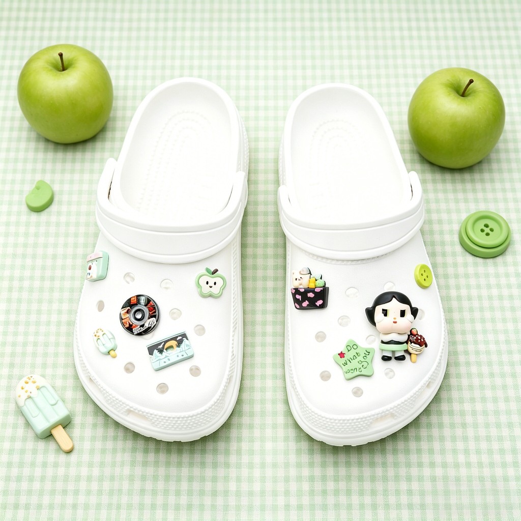 Phụ Kiện Lỗ Giày Pop Mart Cho Bé, Khóa Có Thể Tháo Rời, Phù Hợp Crocs, Busch, Zhibixing