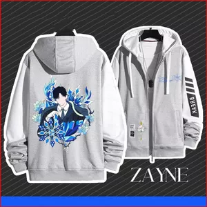 YB1 Tình Yêu Và deepspace Zayne Cosplay Áo Xanh Anime Quạt Thiết Kế Nghệ Thuật Bỏ Túi Mềm Quà Tặng Áo Khoác BY1