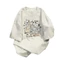 Áo thun Cotton dày in hình hoạt hình nam mùa hè dáng rộng cổ tròn Mỹ hợp thời trang