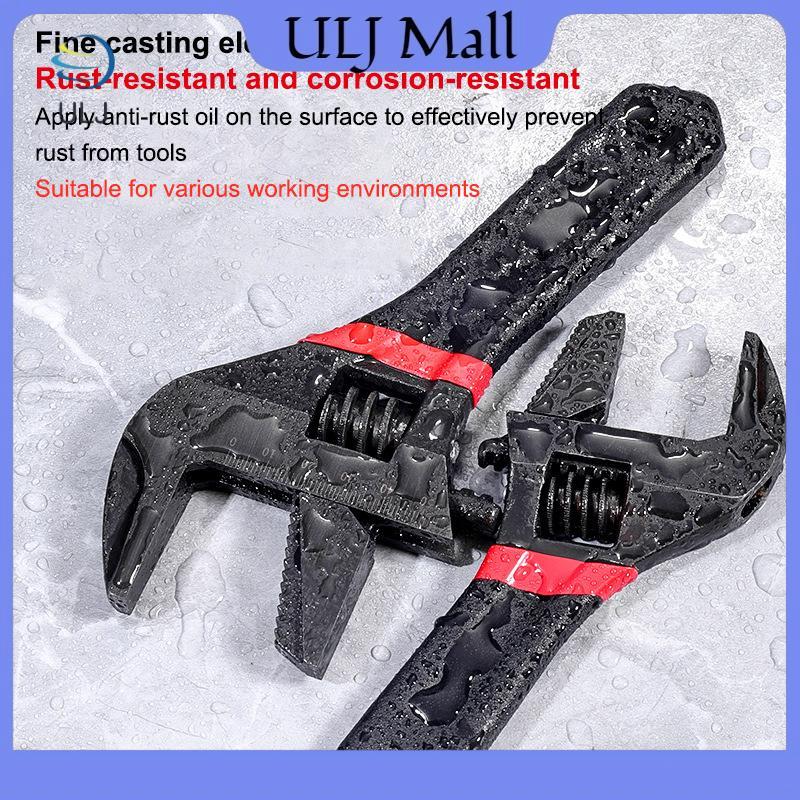 ULJ 1 Cái 6 / 8 "Tay cầm ngắn Cờ lê có thể điều chỉnh Cờ lê phòng tắm mở quá khổ Cờ lê Mini Bảng nhỏ Đường kính lớn Tay cầm ngắn có thể điều chỉnh.