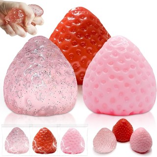 Khổng Lồ Dâu Squishy Đồ Chơi Kích Thước Cực Lớn Dâu Fidget Đồ Chơi Tăng Chậm Hình Dạng Bóng Thông Hơi Cho Người Lớn Bạn Bè Quà Tặng