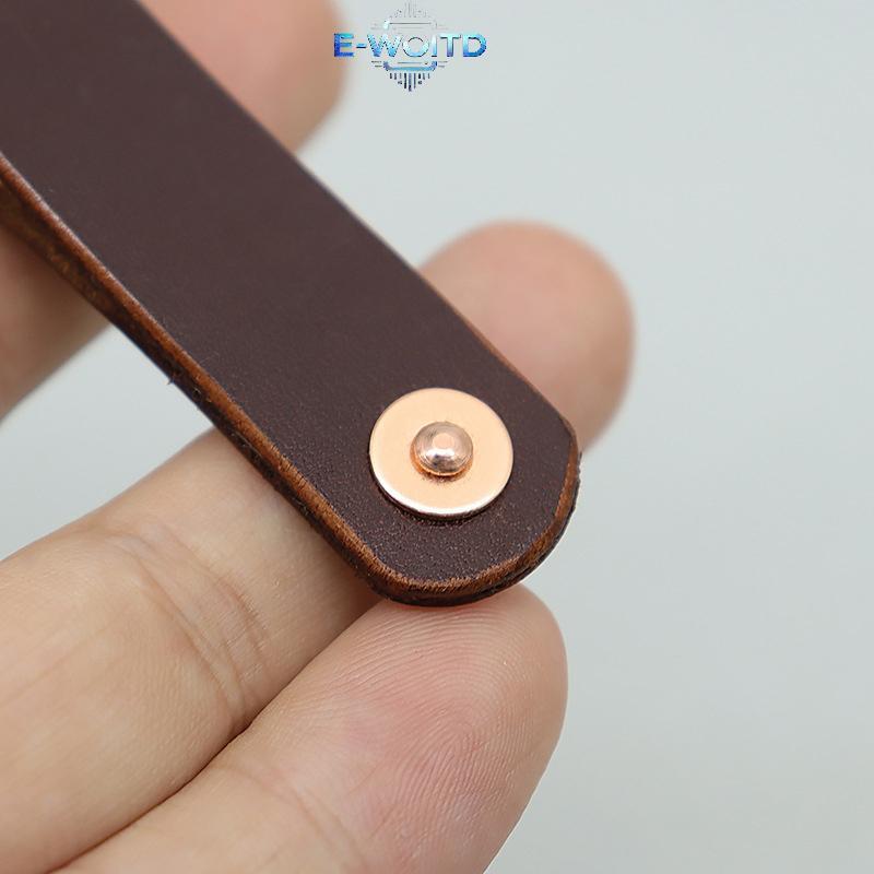 E-WOITD Bộ 10 Đinh Tán Đồng Kèm Vòng Đệm Burrs, Phụ Kiện Cố Định Da, DIY Vintage