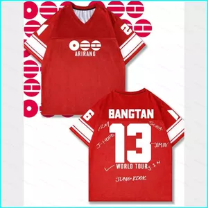 SY3 BTS BANGTAN BOYS 2026 trở lại tour du lịch thế giới Áo thun ARIRANG tay ngắn hàng đầu YS3