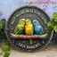 HELLOYOUNG Vintage Canary Bird Kim Loại Trang Trí Tường Cho Phòng Khách Nghệ Thuật Gia Đình