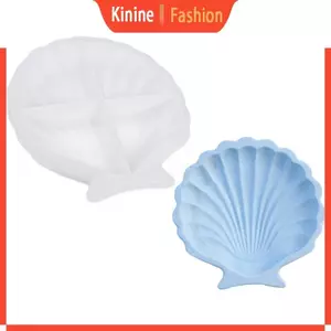 KIN Nghệ Thuật Vỏ Biển Khay Silicon Khuôn Silicon Mềm Vỏ sò Thiết Kế Khay Khuôn Đĩa Độc Đáo Khuôn Cho DIY Nghệ Thuật Projec