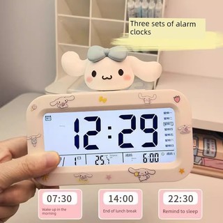 2026 Sanrio Đồng Hồ Báo Thức Học Sinh Chuyên Dụng Đa Năng Đánh Thức Công Cụ Tiện Dụng Đồng Hồ Điện Tử Thông Minh Để Bàn Đồng Hồ Trẻ Em