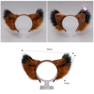 Tai kẹp tóc mô phỏng động vật như sói, mèo, cáo - Style sang trọng và gothic cho cosplay hoặc tiệc Halloween