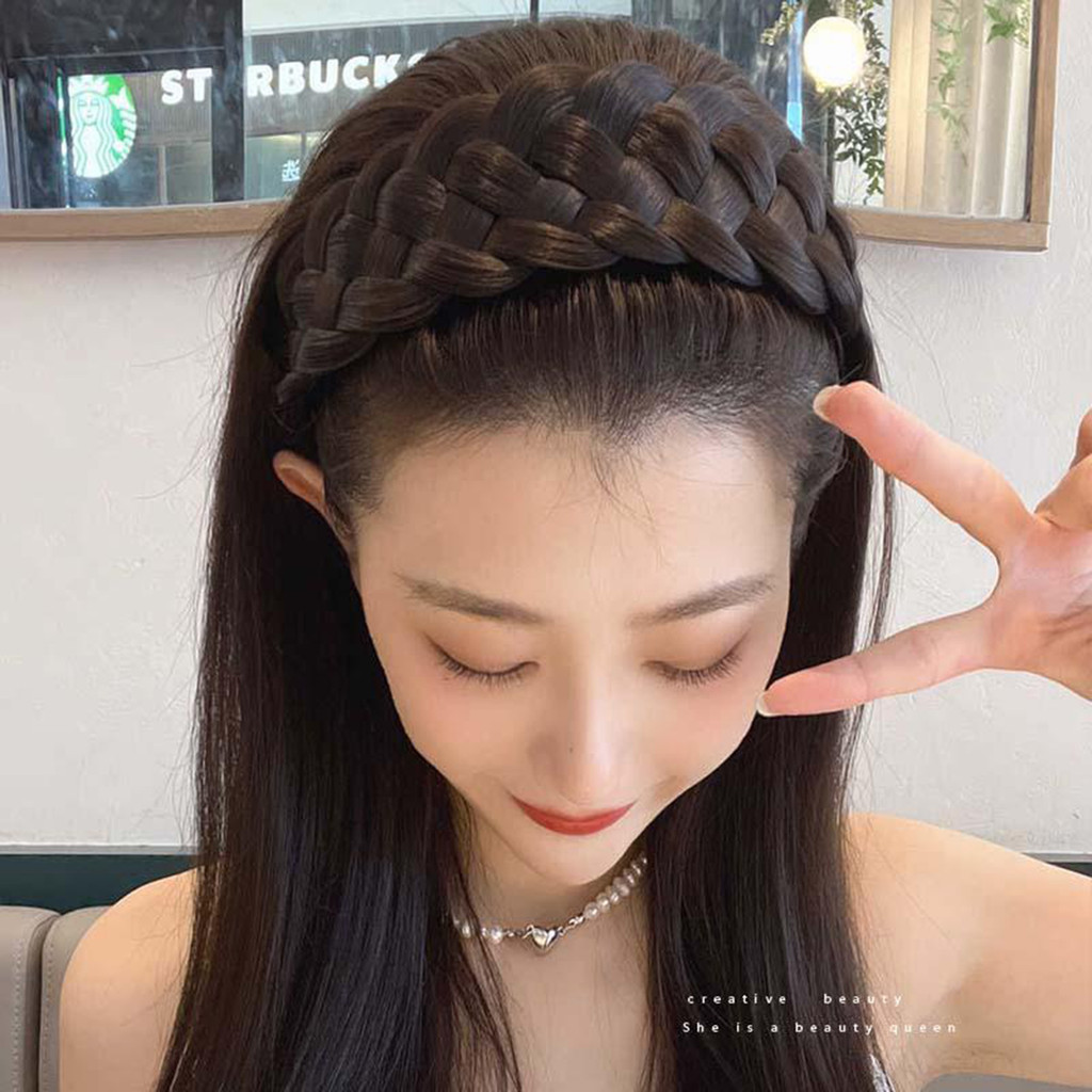 Mở Rộng Băng Đô Tóc Bện Đầu Xương Cá Sáng Tạo Cho Bé Gái