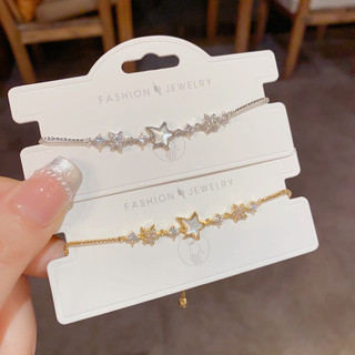 Vòng tay thời trang với ngôi sao năm cánh zircon micro sang trọng