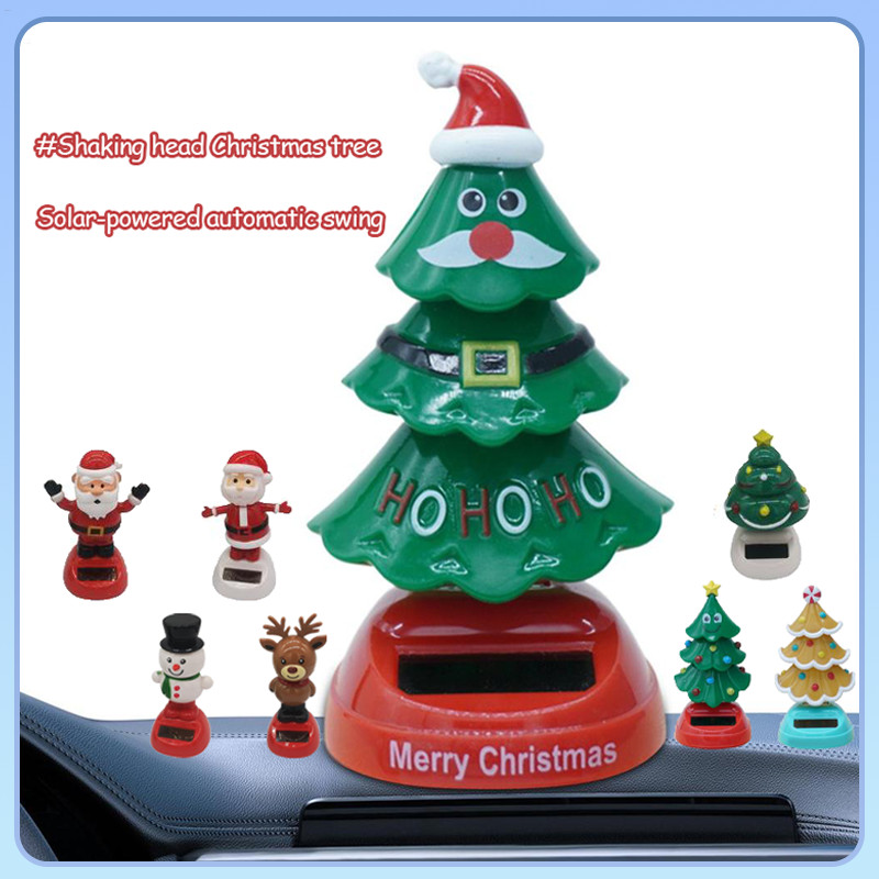 Bobblehead Cây Giáng Sinh Bảng Điều Khiển Ô Tô Bobblehead Vũ Công Cây Giáng Sinh Mới Lạ Xe Lắc Đầu Vũ Công Búp Bê Cho Bàn