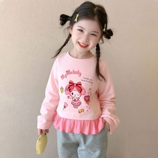 ÁO Sơ Mi DàI Tay Cho Bé GáI 2025, ChấT LiệU Cao CấP, In HìNh Kuromi Và Set Hè Cho Bé GáI