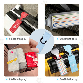Thẻ Nhận Dạng Hành Lý PVC Thẻ Tên Vali Du Lịch Chống Thất Lạc Tiện Dụng