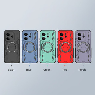 Ốp Điện Thoại Tản Nhiệt Từ Tính Mạnh Mẽ Cho Redmi Note 15 14 13 12 Pro Plus 15C 14C 13C 4G 5G Vỏ Chống Rơi Bốn Góc