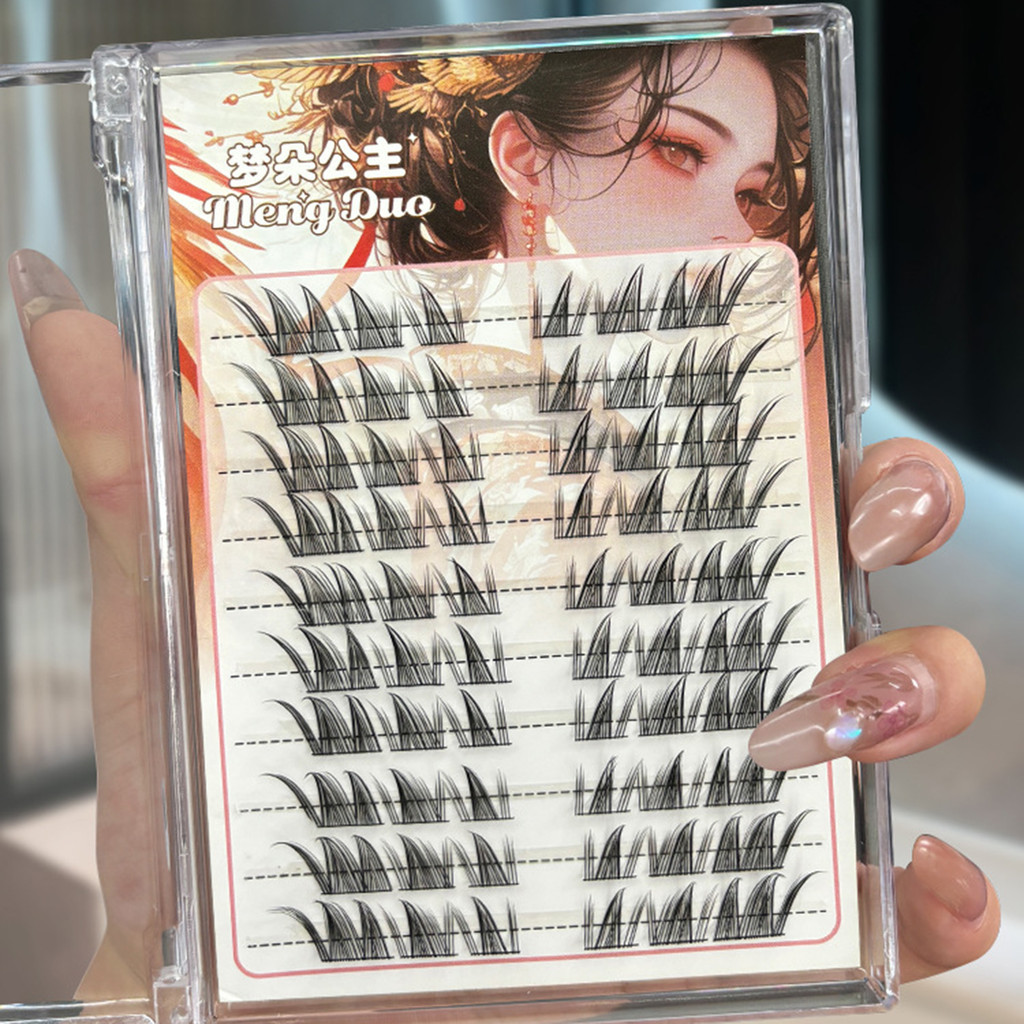 Cụm mi tự nhiên màu đen 8-12mm Cụm mi cá nhân lý tưởng cho các bữa tiệc Cosplay và trang phục