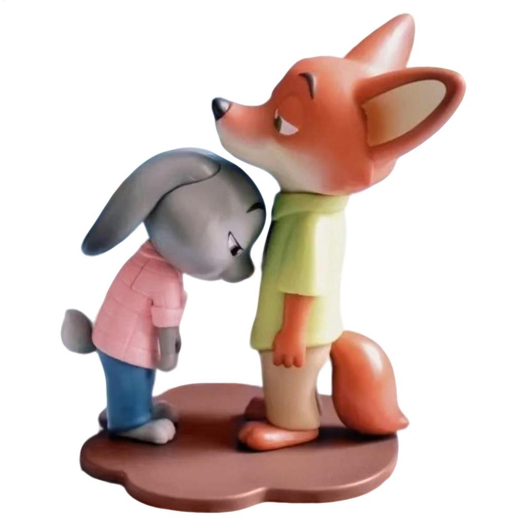 Zootopia Hình Để Bàn Trang Trí PVC Nick Wilde Và Judy Hopps Hình Tượng Cho Văn Phòng Gia Đình Trường Học Căn Hộ sonlekvn