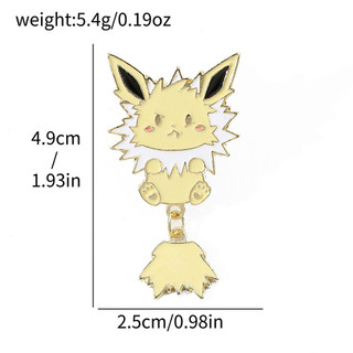 9 Cái / bộ Hoạt Hình Dễ Thương Pokemon Kim Loại Huy Hiệu Hợp Kim Trâm Cài Trang Trí Phụ Kiện Chân